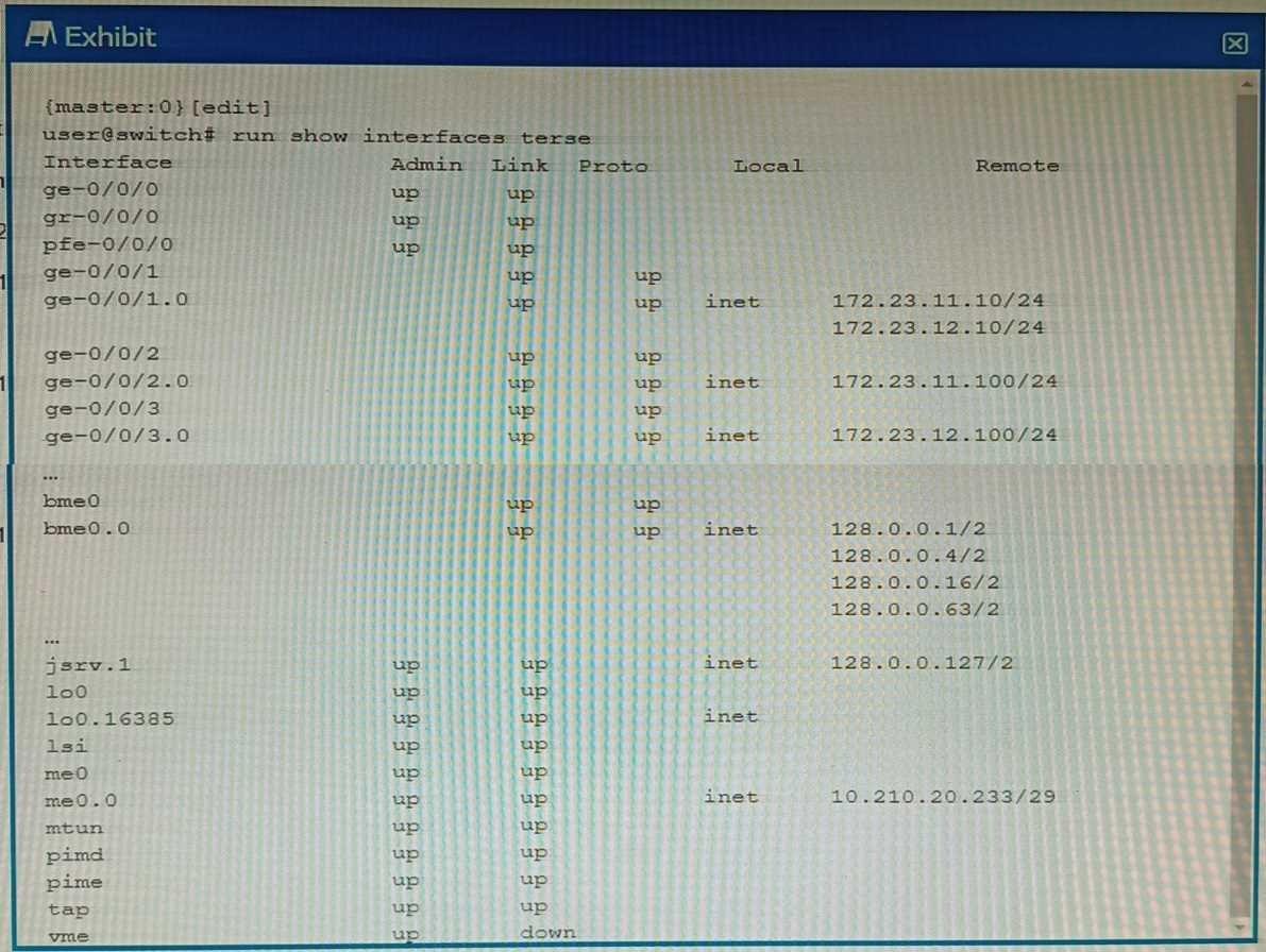 Certification Exam Enterprise Routing and Switching, Specialist (JNCIS-ENT) Juniper Juniper-JN0-351 3-2358805247