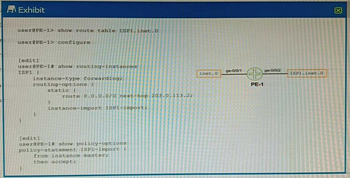 Certification Exam Enterprise Routing and Switching, Specialist (JNCIS-ENT) Juniper Juniper-JN0-351 4-525951444